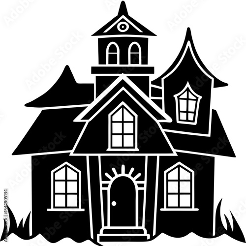 Ghostly Manor Silhouette