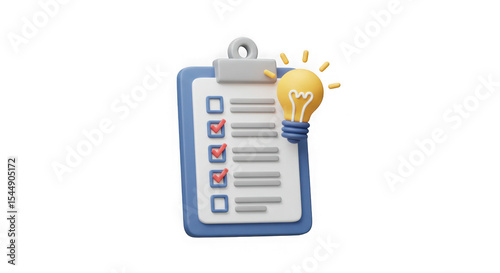 3D Checklist and Lightbulb: Idea Generation and Task Management