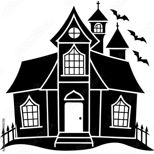 Ghostly Manor Silhouette