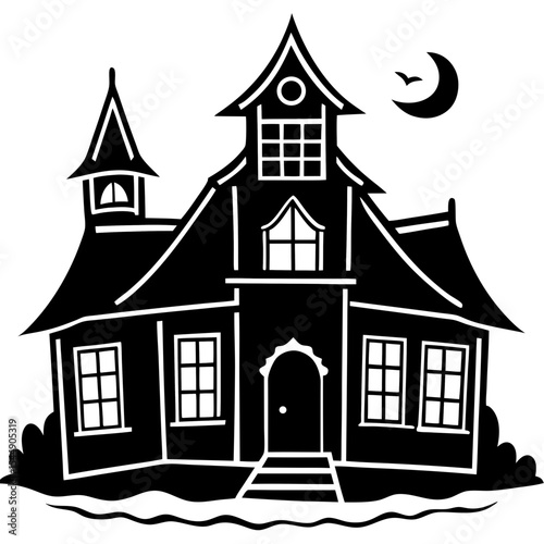 Ghostly Manor Silhouette