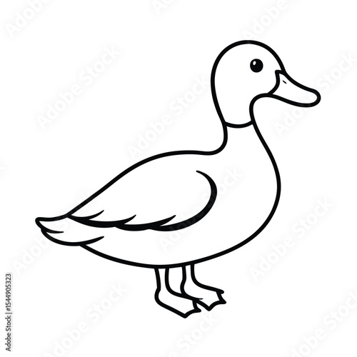 Mallard line art