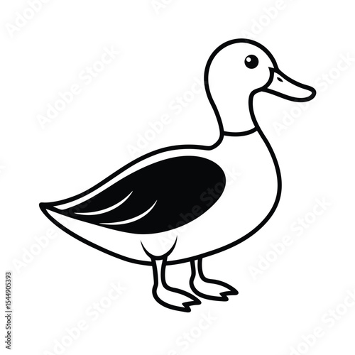 Mallard line art