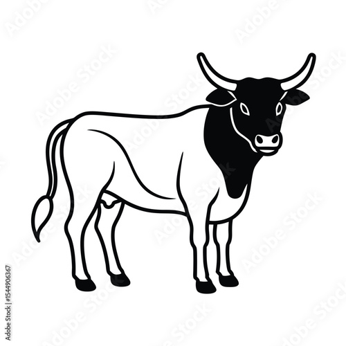 Ox line art