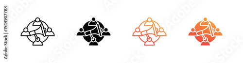 Affiliate Marketing Multiple Style Icon Set Collection 