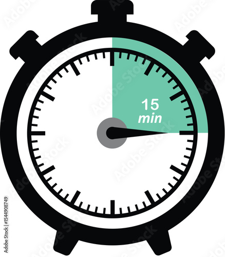 15 Minute Countdown Timer Icon