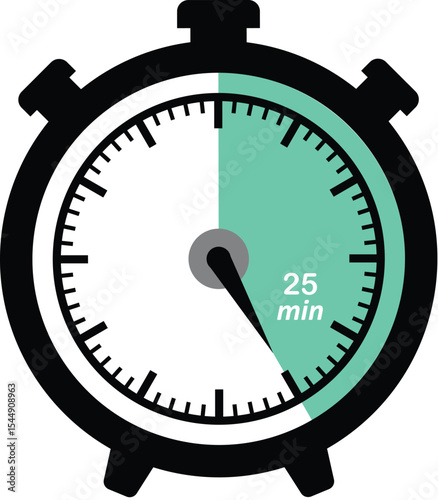 25 Minute Countdown Timer Icon