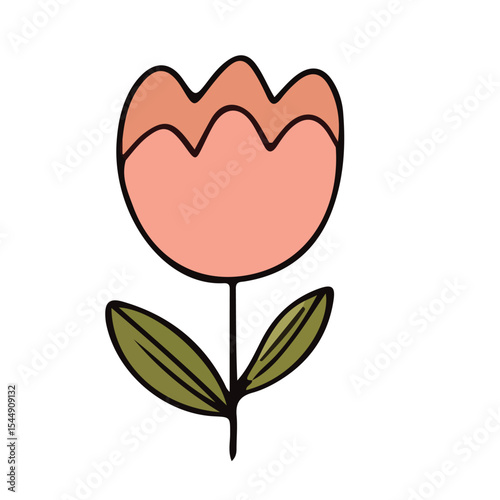  flowers and romantic floral design vector illustration