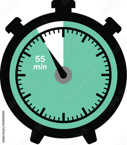 55 Minute Countdown Timer Icon