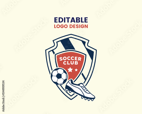 soccer team's logo, shield emblem, 