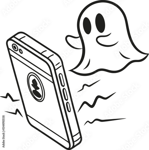 Funny cartoon zombie character icon vector illustration