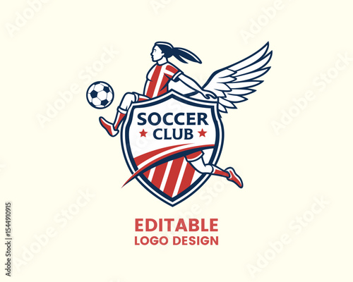 logo of a soccer team, shield emblem, 
