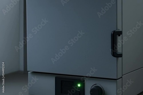 Modern stainless steel oven on white background, featuring digital controls. Ideal for kitchen appliances, product displays, and cooking visuals.
