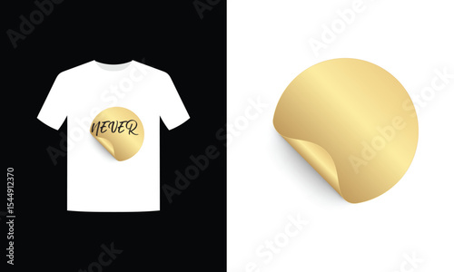 Vector sticker t-shirt graphic design fully editable high quality