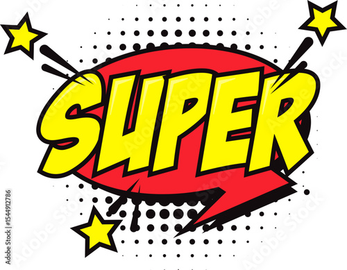 Comic pop art speech bubble