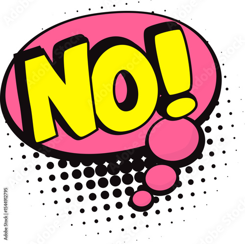 Comic pop art speech bubble