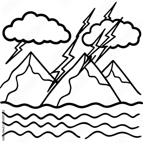 Mountain Tempest Silhouette