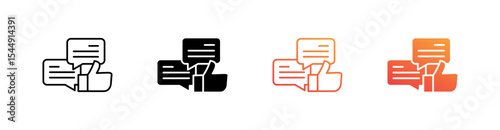 Feedback Multiple Style Icon Set Collection 