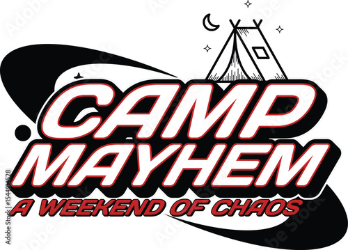 “Camp Mayhem: Chaos Under the Stars”

It plays off the tagline and visual—adventure, mischief, and a wild weekend outdoors