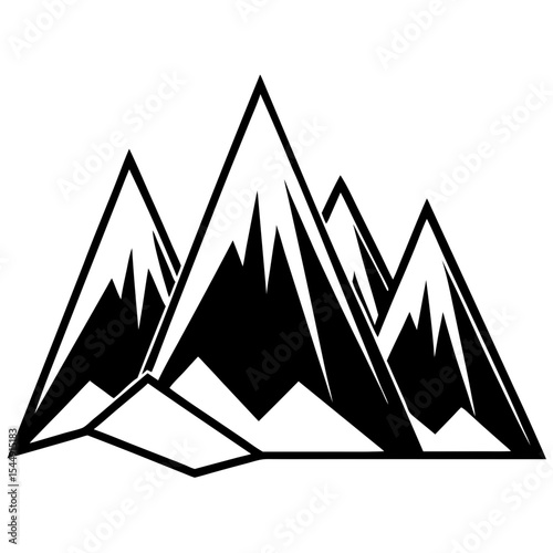 Paper Ridge Shadows – Vector Design