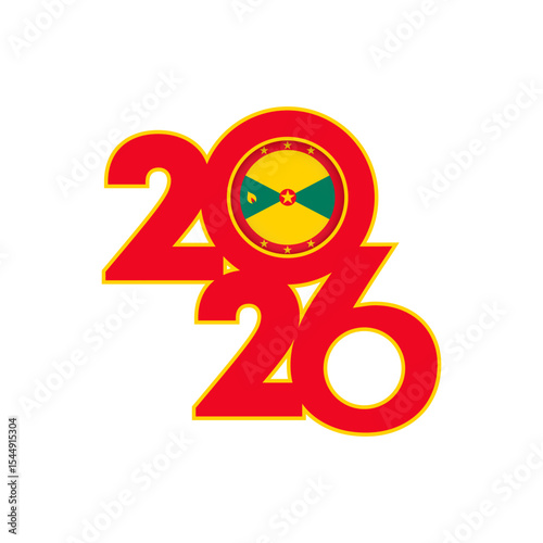 2026 banner with Grenada flag inside.