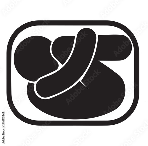 silhouette of fetus inside womb frame symbolizing pregnancy or prenatal development stage