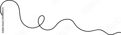 Dynamic Line Graph Displaying a Curved Trend on a White Background