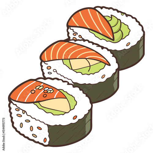 Traditional Sushi Platter Minimal Design