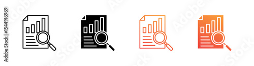 Research Multiple Style Icon Set Collection 