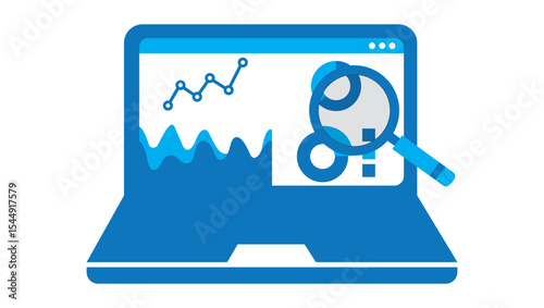 Set of computer security and virus icons for laptop and internet technology