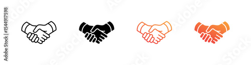 Handshake Multiple Style Icon Set Collection 