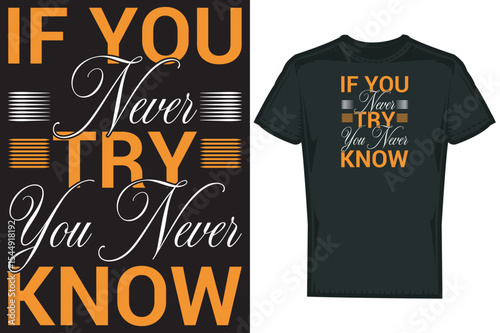 Custom Trendy Unique Typography T shirt Design