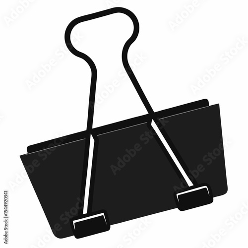 black paper clip