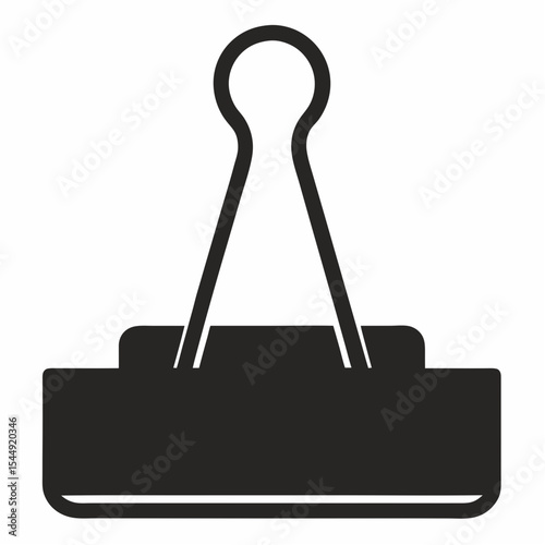 vector illustration of a black silhouette of an umbrella