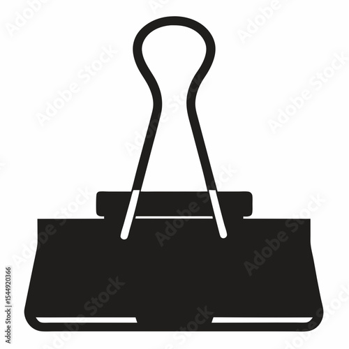 black paper clip