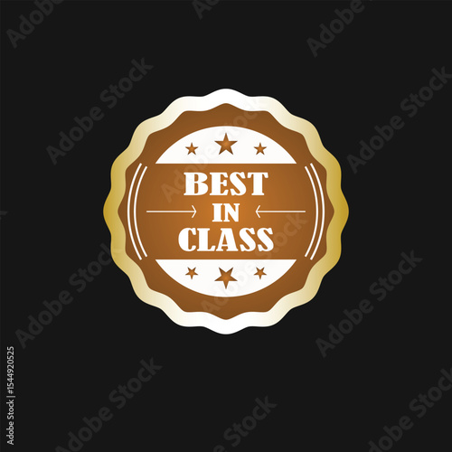 Best in Class Quality Badge - Premium Product Excellence Award Icon

