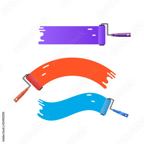 Colorful Paint Roller Stripes, Renovation, Design, Home Improvement