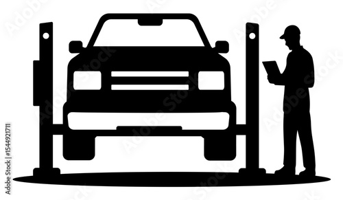 Car Diagnostic SVG, Car Repair SVG, Auto Service Lift SVG, Car Inspection SVG