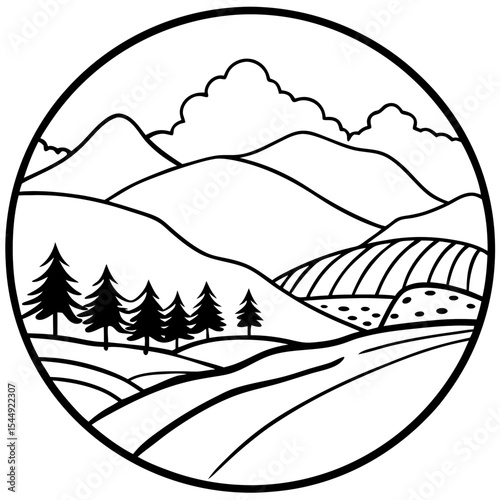 Silent Hilltop Scene