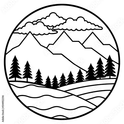 Silent Hilltop Scene