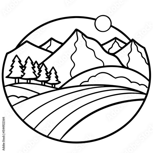 Silent Hilltop Scene