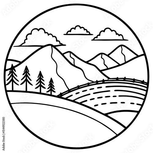 Silent Hilltop Scene
