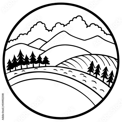 Silent Hilltop Scene