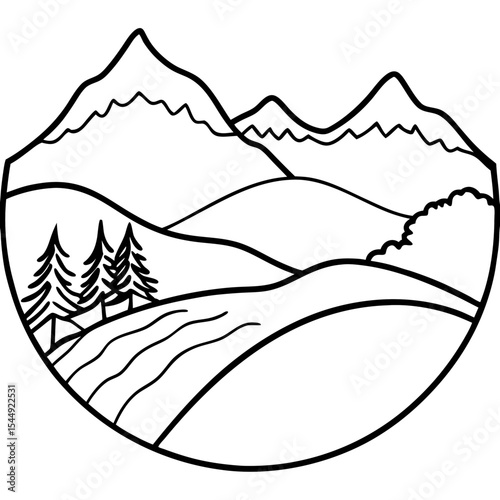 Silent Hilltop Scene
