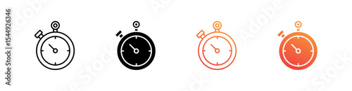 Time Multiple Style Icon Set Collection 