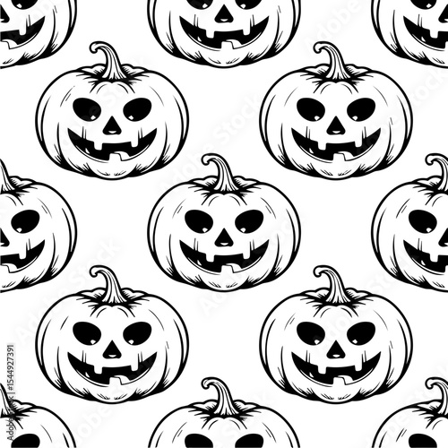 Halloween vector seamless pattern
