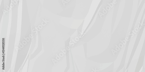 White crumpled and creased paper abstract texture background. panorama grunge wrinkly paper texture background, crumpled pattern texture.3d crumpled white paper texture.