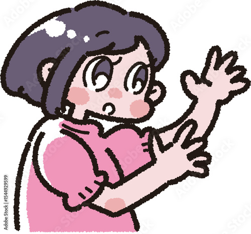 話している子どものイラスト