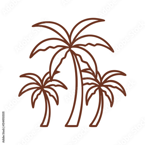 Palm trees icon