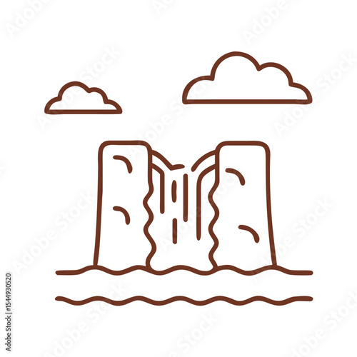 Waterfall icon