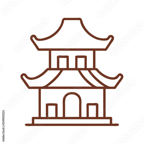 Traditional architecture icon